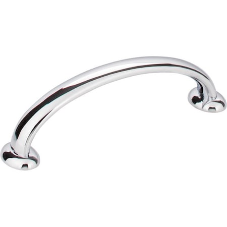 Jeffrey Alexander 96 mm Center-to-Center Polished Chrome Hudson Cabinet Pull 650-96PC